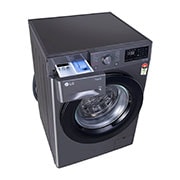 LG 8Kg Front Load Washing Machine, AI Direct Drive™, Middle Black, FHP1208Z3M