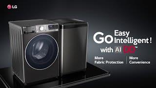 LG 8Kg Front Load Washing Machine, AI Direct Drive™, Middle Black, play video, FHP1208Z3M, thumbnail 2