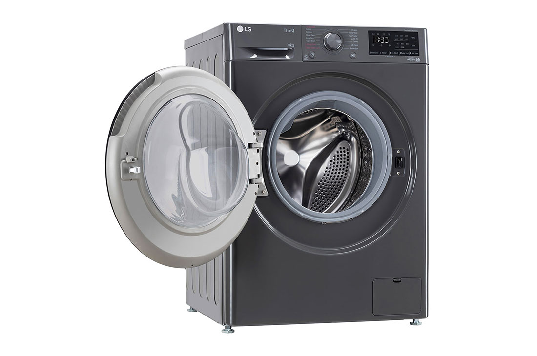 LG 8 Kg Front Load Washing Machine with AI Direct Drive™, Steam Wash, Middle Black, 5 Star, FHP1208Z5M