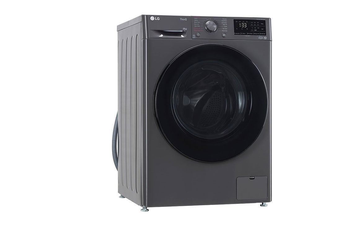 LG 8 Kg Front Load Washing Machine with AI Direct Drive™, Steam Wash, Middle Black, 5 Star, FHP1208Z5M