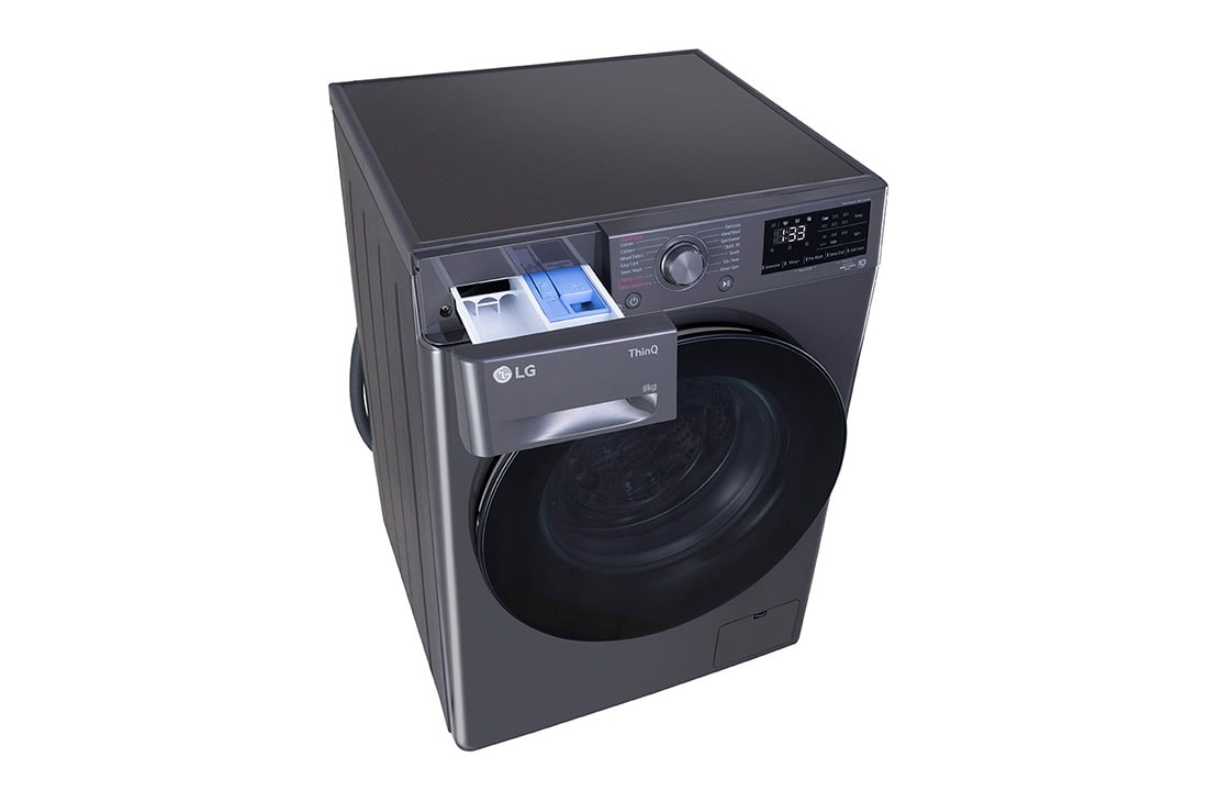 LG 8 Kg Front Load Washing Machine with AI Direct Drive™, Steam Wash, Middle Black, 5 Star, FHP1208Z5M