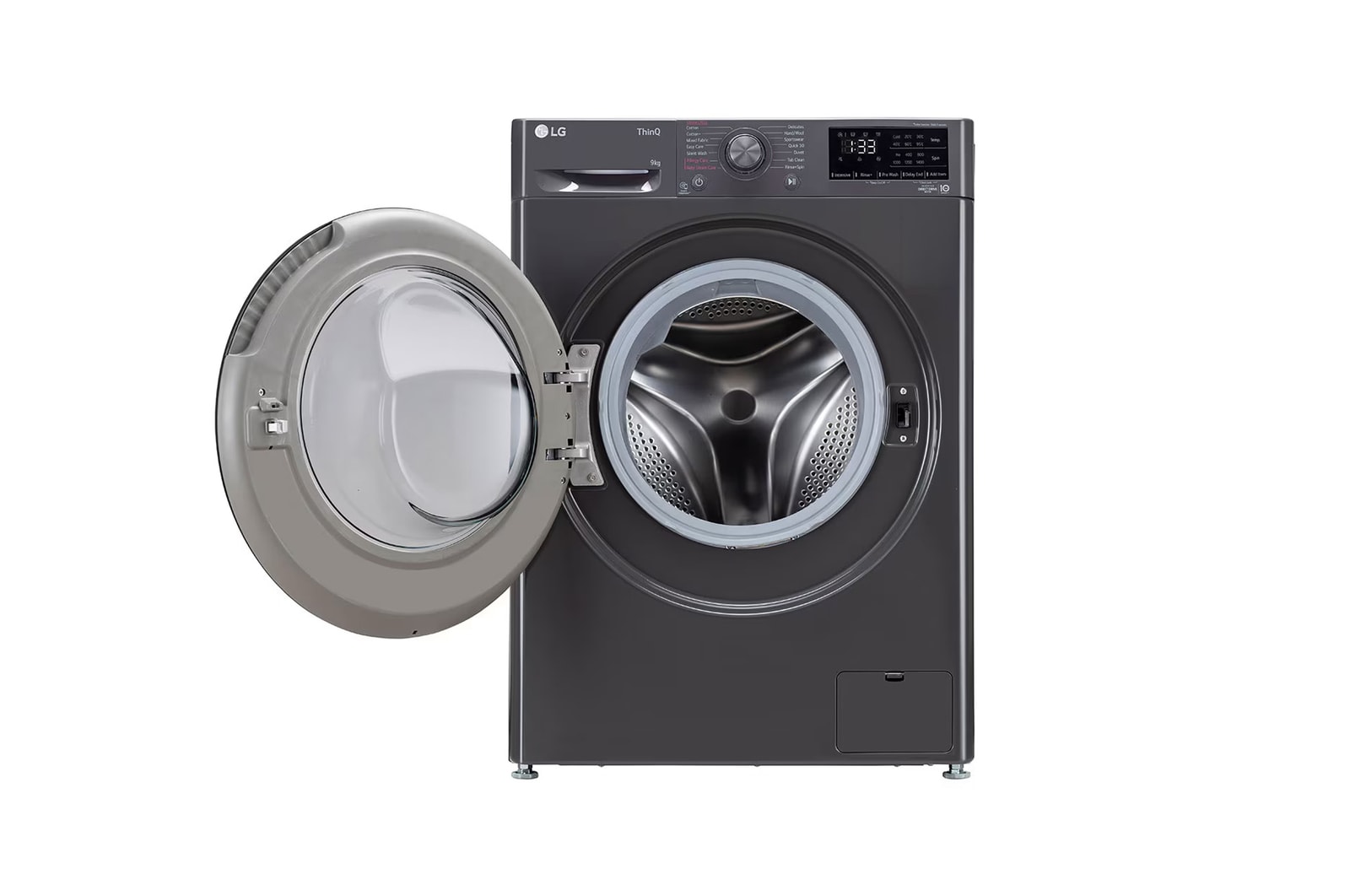 LG 9 Kg Front Load Washing Machine with AI Direct Drive™, Steam Wash, Middle Black, 5 Star, FHP1209Z5M