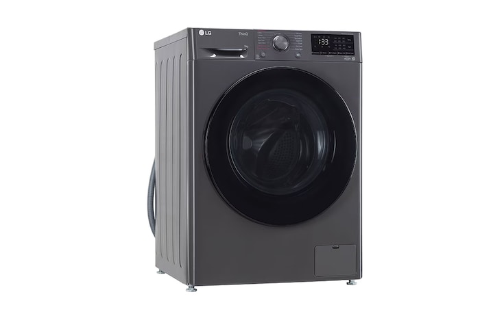 LG 9 Kg Front Load Washing Machine with AI Direct Drive™, Steam Wash, Middle Black, 5 Star, FHP1209Z5M