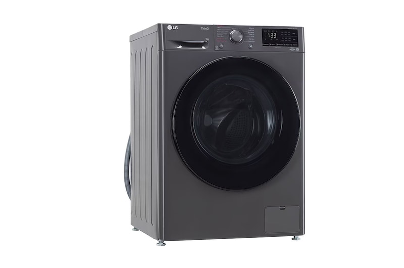 LG 9 Kg Front Load Washing Machine with AI Direct Drive™, Steam Wash, Middle Black, 5 Star, FHP1209Z5M