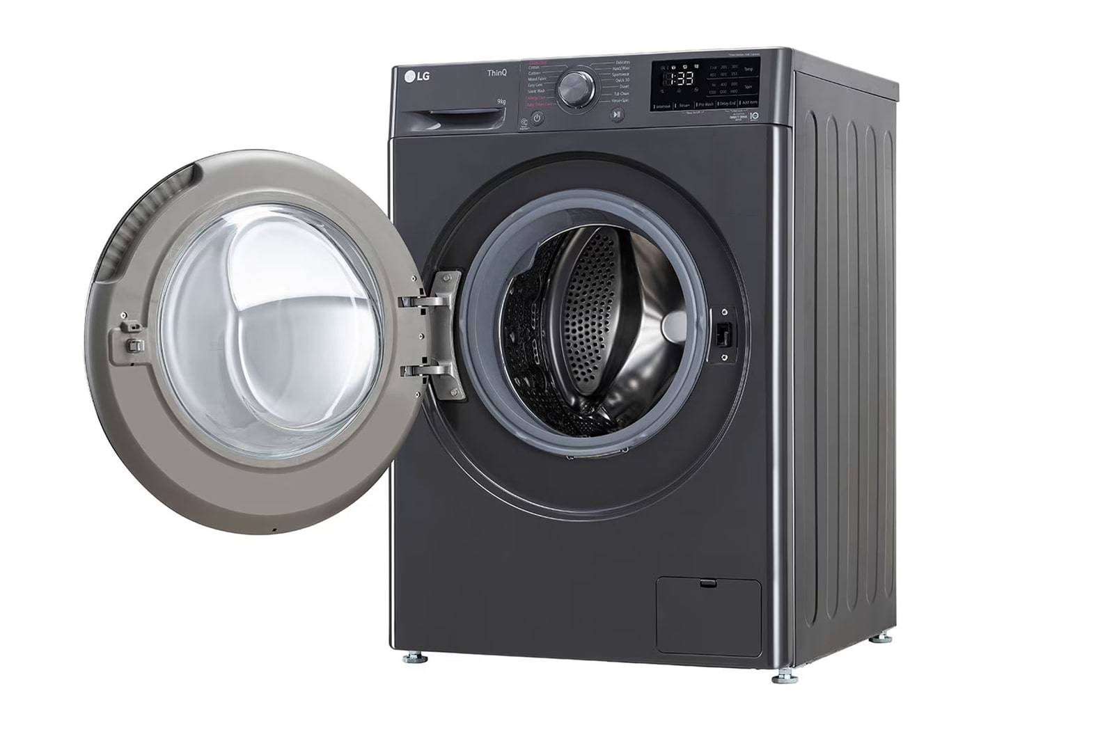 LG 9 Kg Front Load Washing Machine with AI Direct Drive™, Steam Wash, Middle Black, 5 Star, FHP1209Z5M