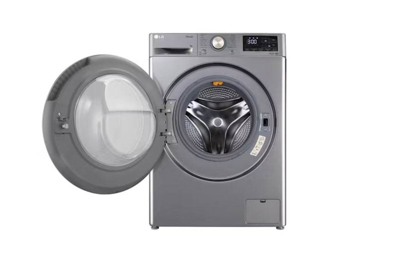 LG 9 Kg Front Load Washing Machine with AI Direct Drive™, Steam+, Platinum Silver, 5 Star, FHP1209Z7P