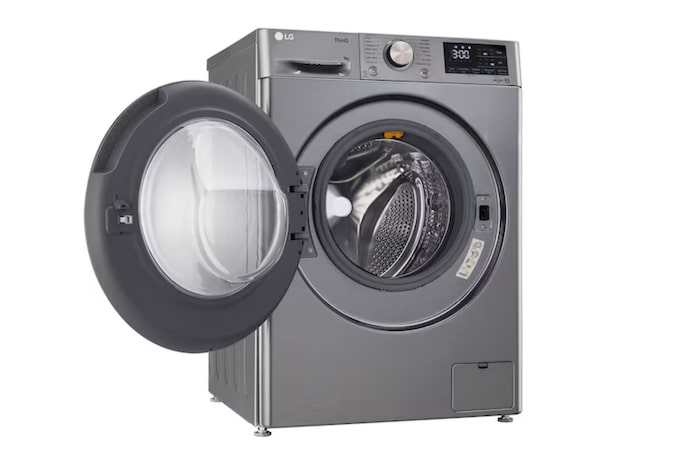 LG 9 Kg Front Load Washing Machine with AI Direct Drive™, Steam+, Platinum Silver, 5 Star, FHP1209Z7P