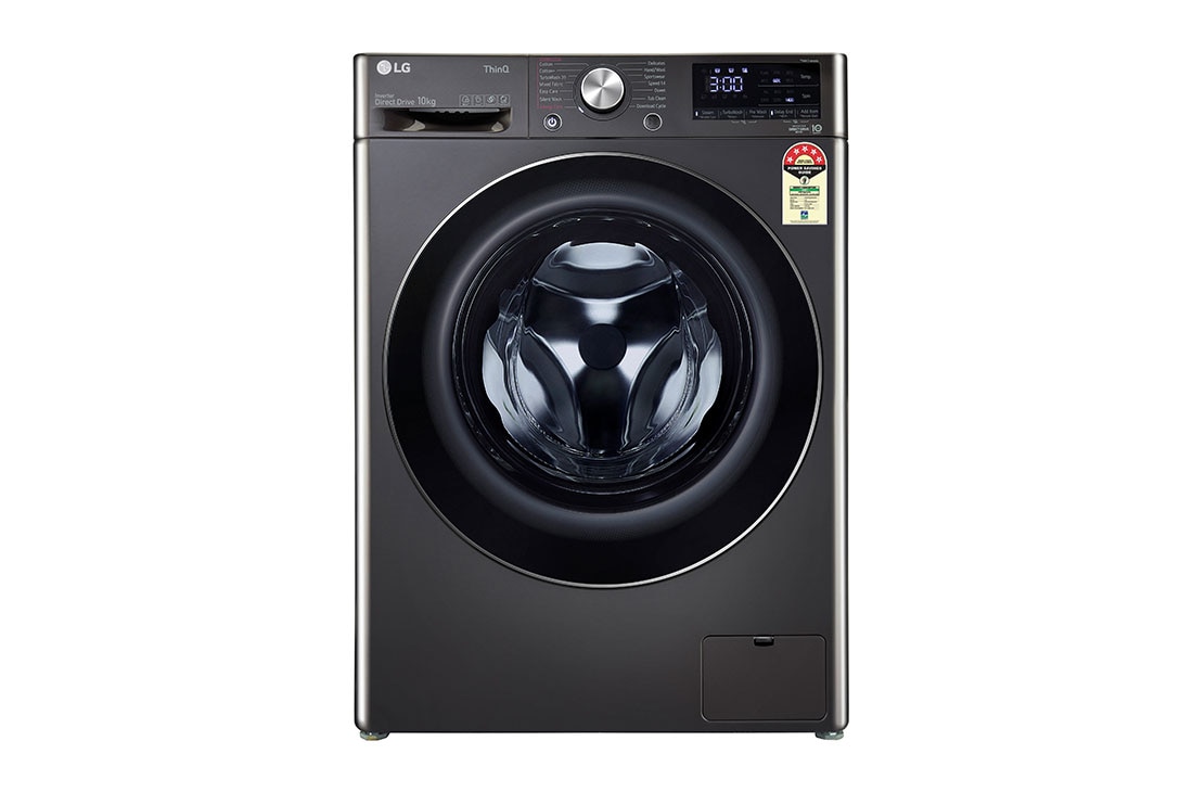 LG FHP1410Z7B front loading washing machine front view