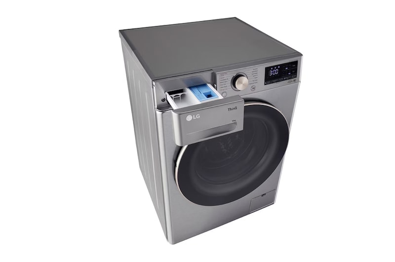 LG 10 Kg Front Load Washing Machine, AI Direct Drive™, 6 Motion Direct Drive, Platinum Silver, 5 Star, FHP1410Z7P