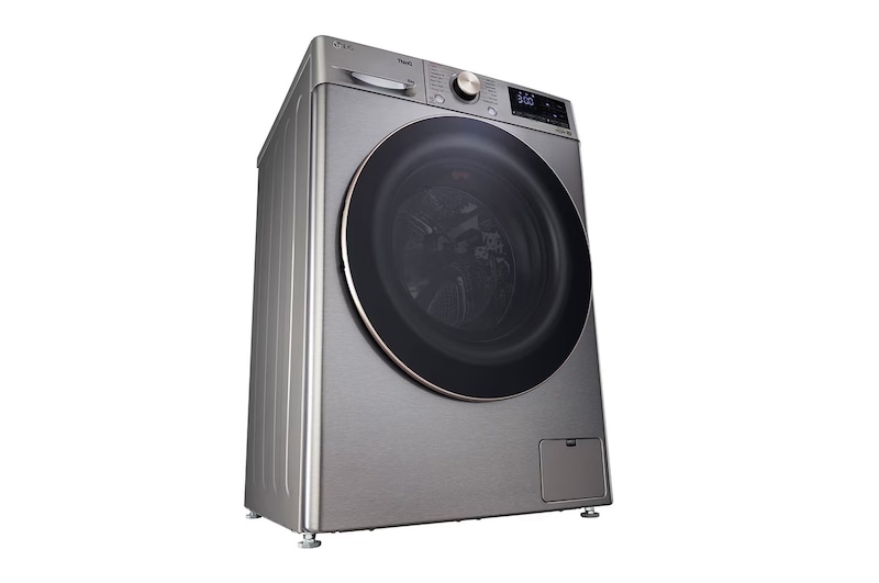 LG 10 Kg Front Load Washing Machine, AI Direct Drive™, 6 Motion Direct Drive, Platinum Silver, 5 Star, FHP1410Z7P