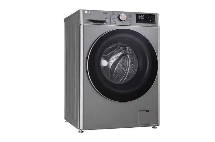 LG 10 Kg Front Load Washing Machine, AI Direct Drive™, 6 Motion Direct Drive, Platinum Silver, 5 Star, FHP1410Z7P