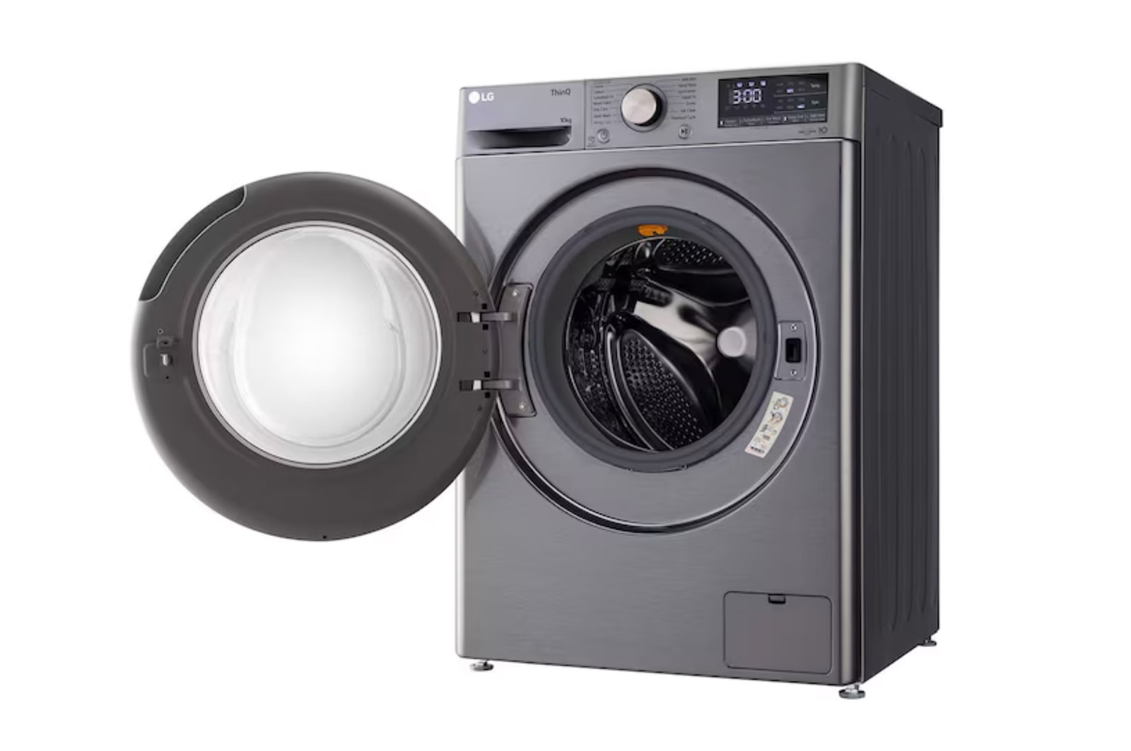 LG 10 Kg Front Load Washing Machine, AI Direct Drive™, 6 Motion Direct Drive, Platinum Silver, 5 Star, FHP1410Z7P