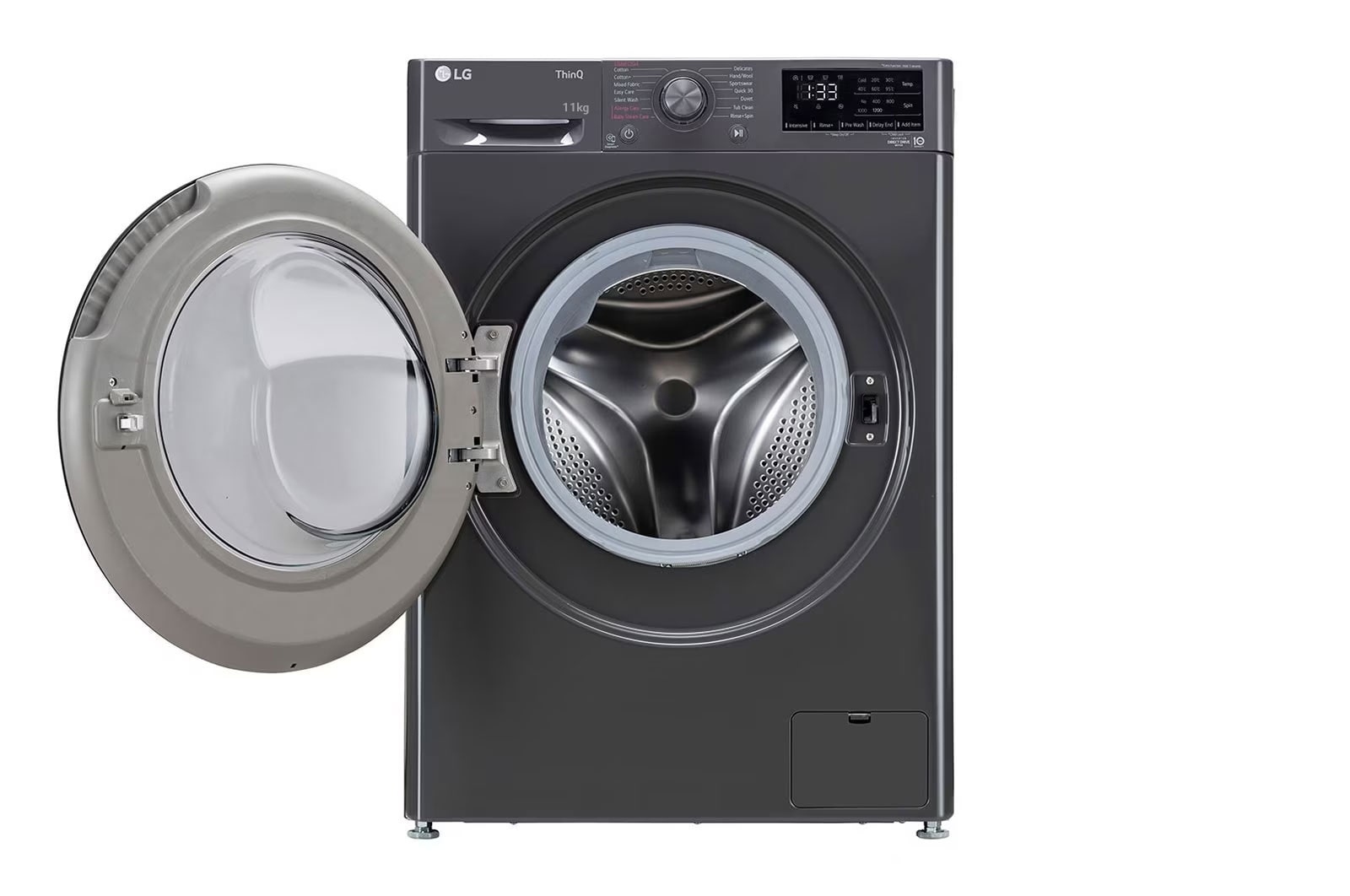 LG 11Kg Front Load Washing Machine, AI Direct Drive™, Middle Black, FHP1411Z5M