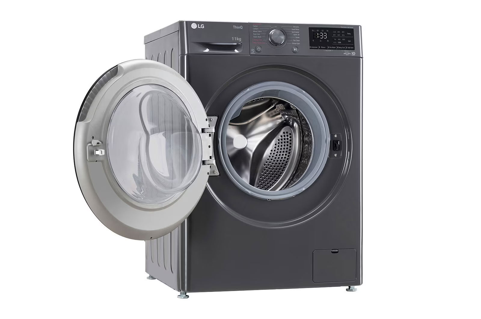 LG 11Kg Front Load Washing Machine, AI Direct Drive™, Middle Black, FHP1411Z5M