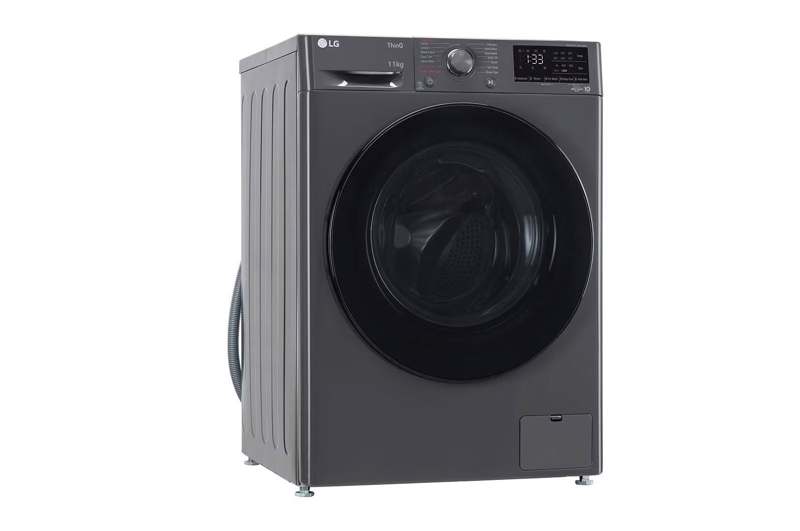 LG 11Kg Front Load Washing Machine, AI Direct Drive™, Middle Black, FHP1411Z5M