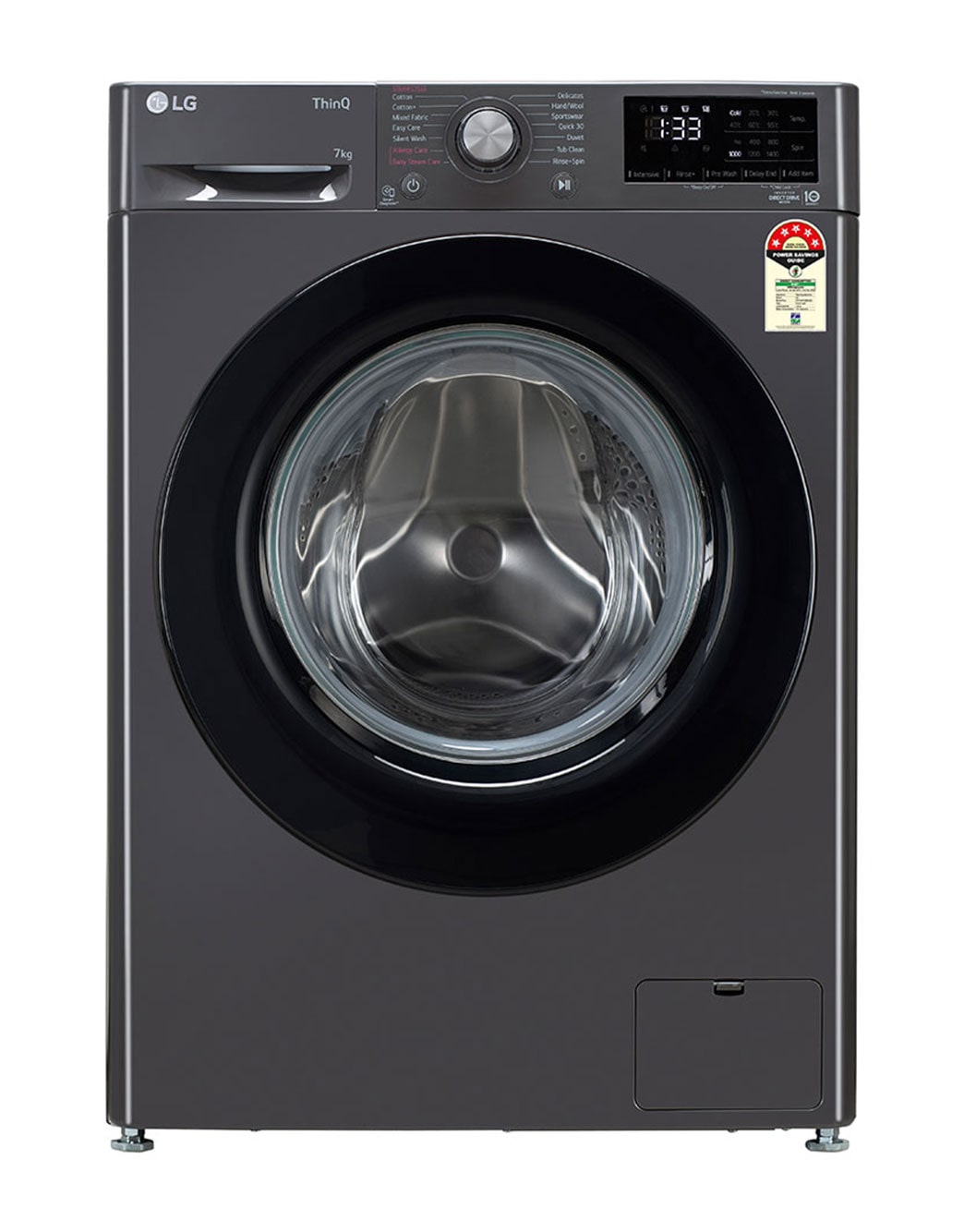 Buy 7 KG Front Load AI Washing Machine FHV1207Z2M LG IN