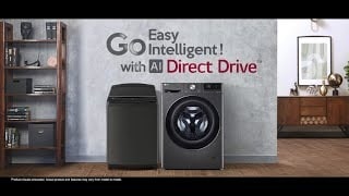 LG 7Kg Front Load Washing Machine, AI Direct Drive™, Platinum Silver, play video, FHV1207ZWP, thumbnail 1