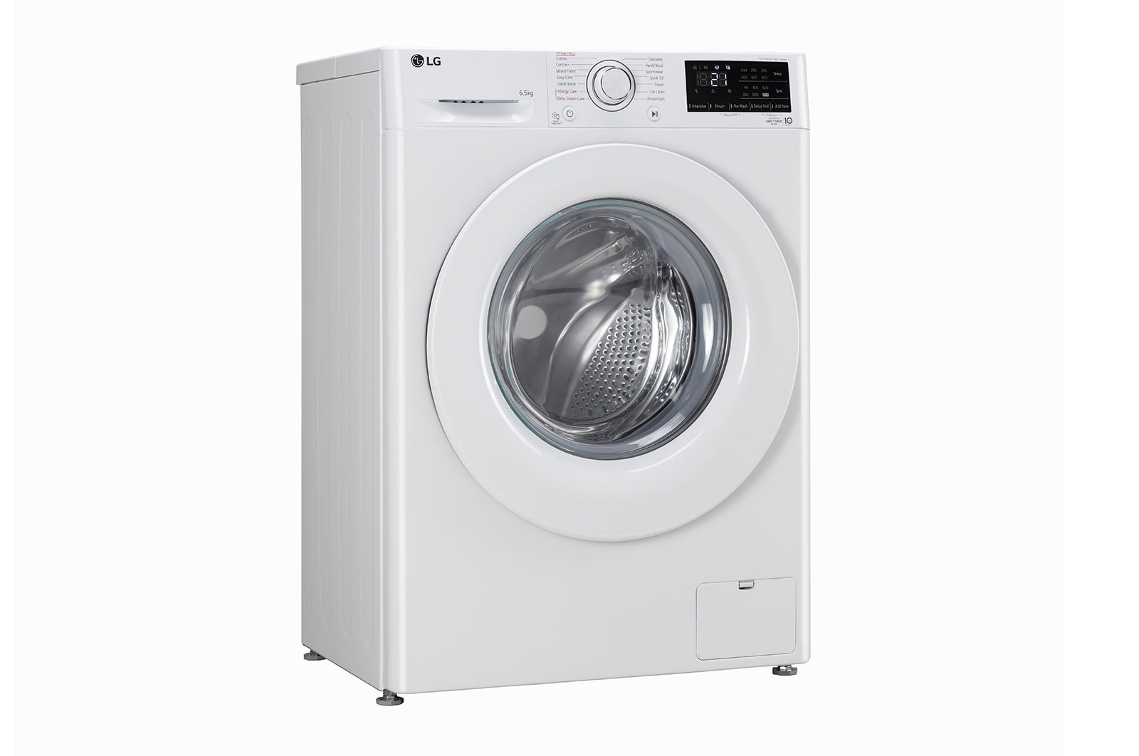 LG 6.5Kg Front Load Washing Machine, AI Direct Drive™, Steam, White, FHV1265Z2W
