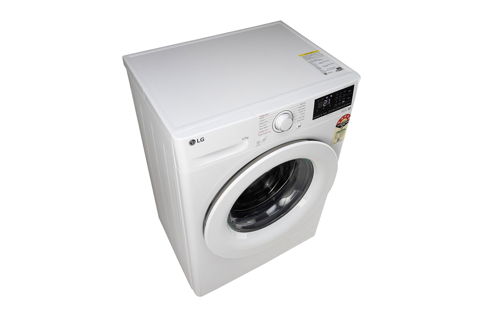 LG 6.5Kg Front Load Washing Machine, AI Direct Drive™, Steam, White, FHV1265Z2W
