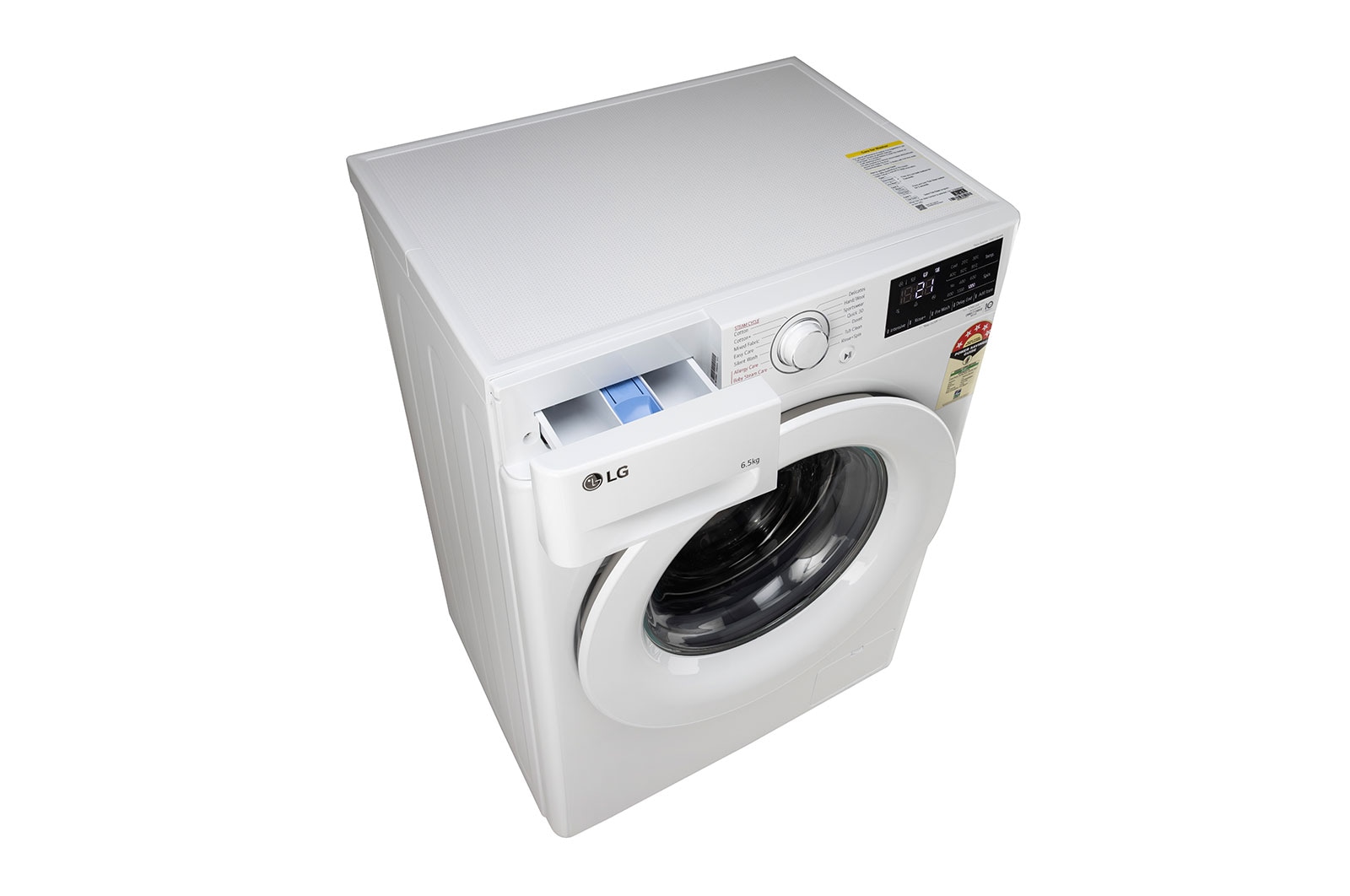 LG 6.5Kg Front Load Washing Machine, AI Direct Drive™, Steam, White, FHV1265Z2W
