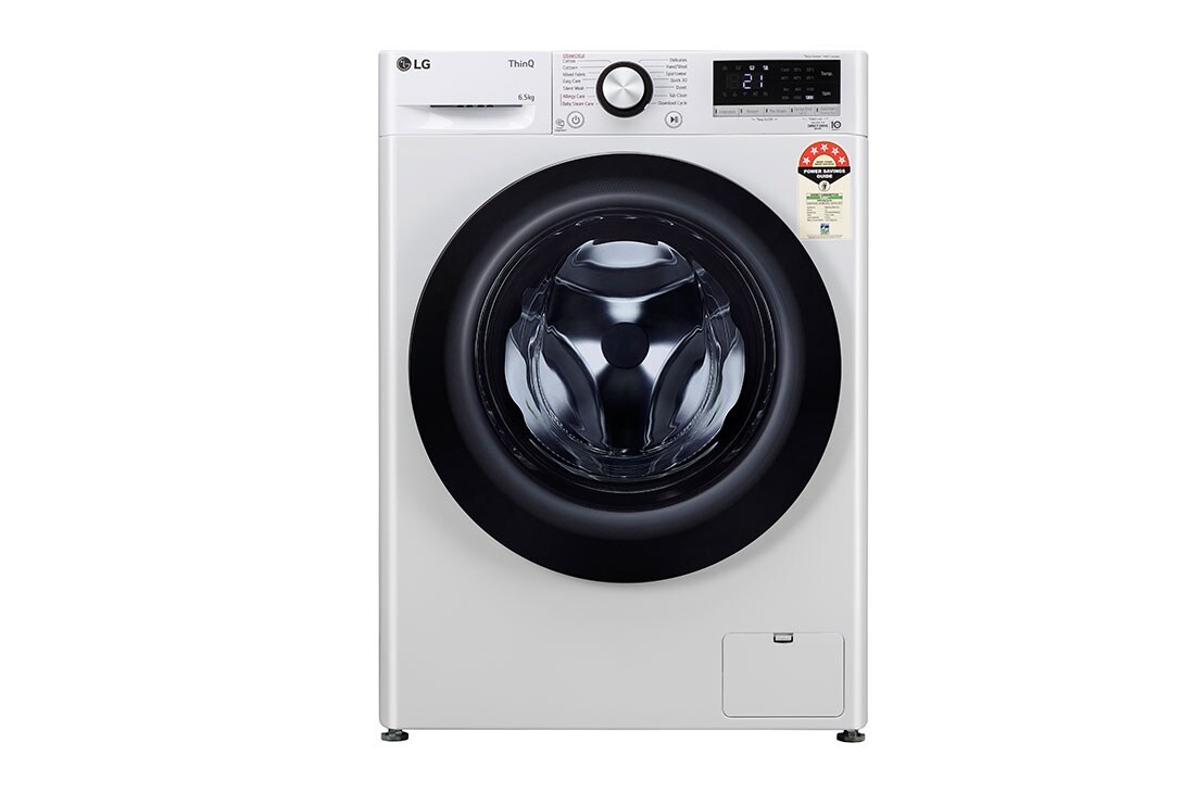 LG FHV1265ZFW front loading washing machine front view
