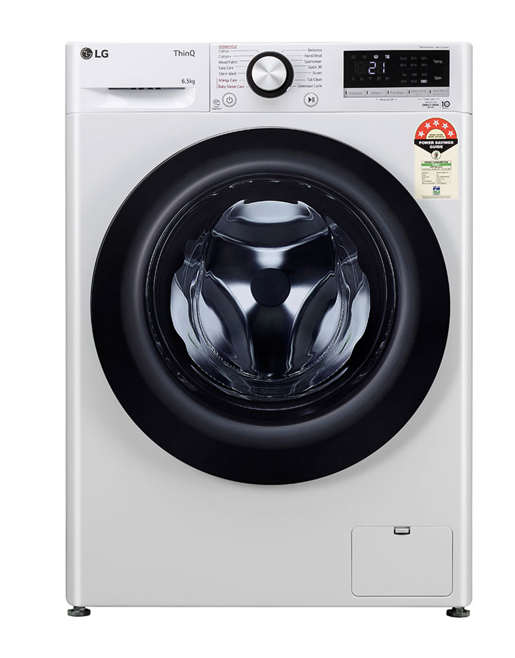 LG 6.5Kg Front Load Washing Machine FHV1265ZFW LG IN