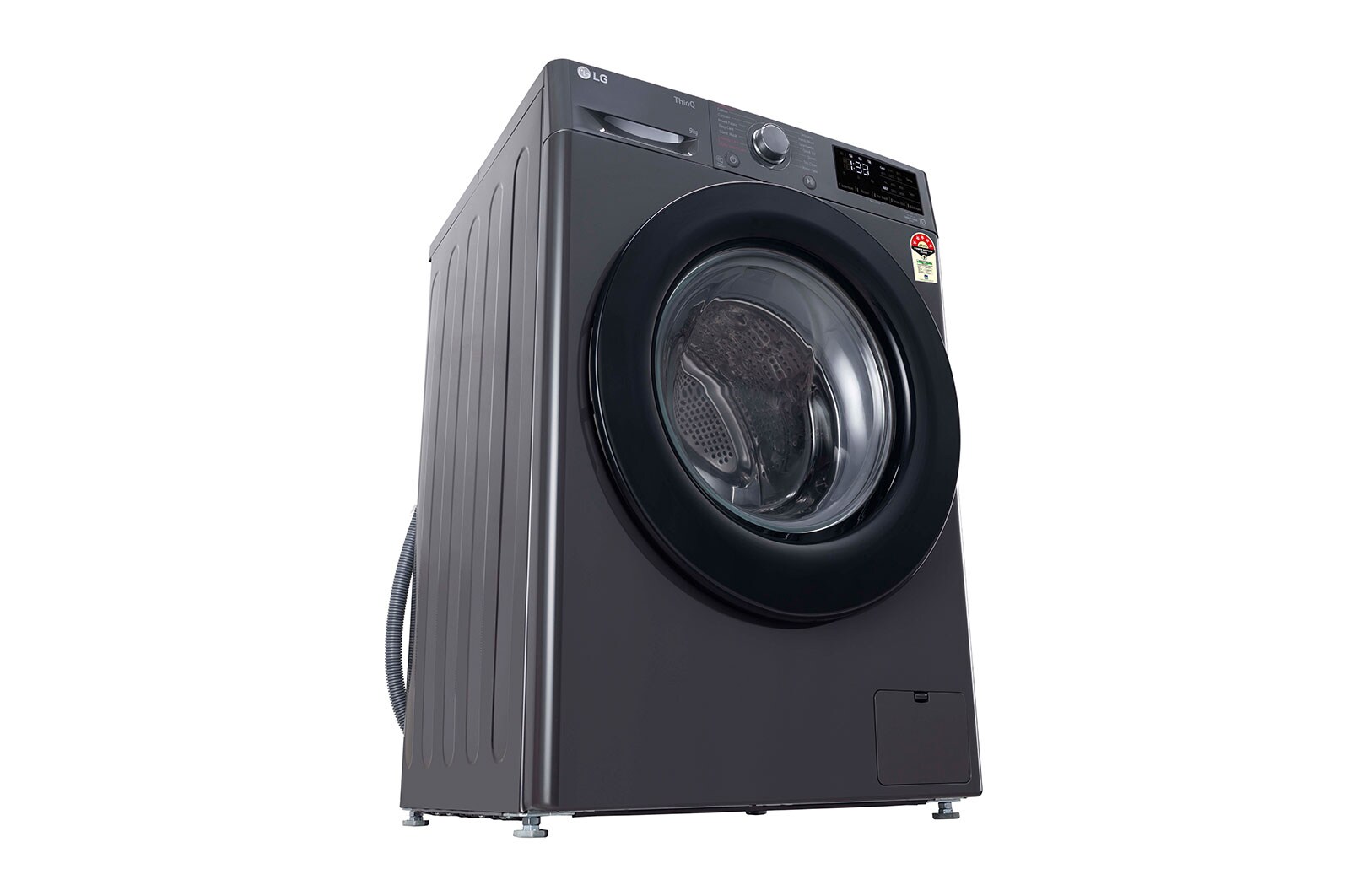 LG 9Kg Front Load Washing Machine, AI Direct Drive™, Steam™, Middle Black, FHV1409Z2M