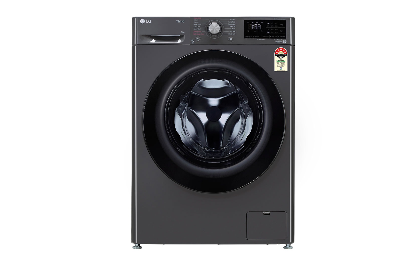 Lg washing machine 9kg on sale front loader