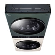 LG 13/10kg WashTower™ Smart Washer Dryer in Green and Beige Color , FWT1310BG