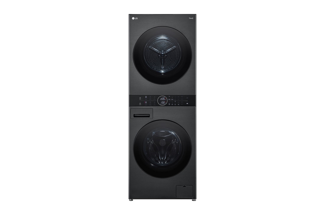 LG FWT1310PB Wash Tower Washer and Dryer Front View Image