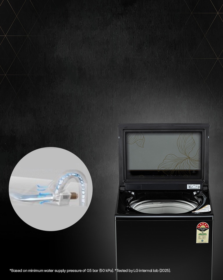 Low Pressure Fill for  Hassle-Free Laundry