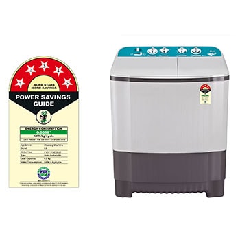 LG 6Kg Semi Automatic Top Load Washing Machine, Roller Jet Pulsator, Dark Gray, P6001RGZ