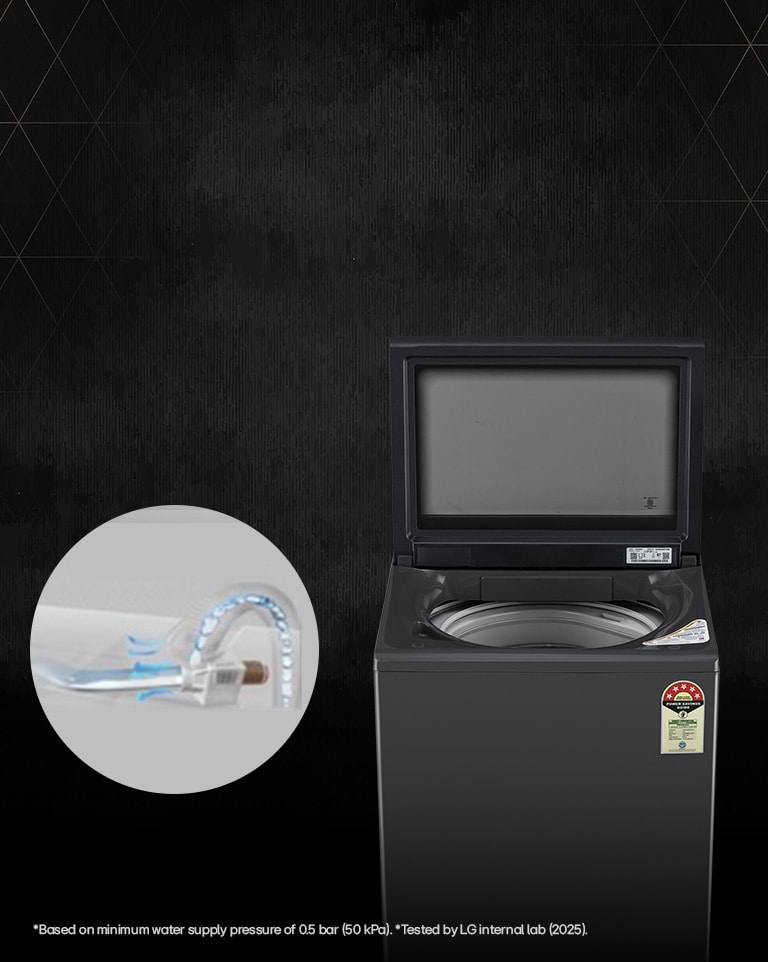 Low Pressure Fill for  Hassle-Free Laundry