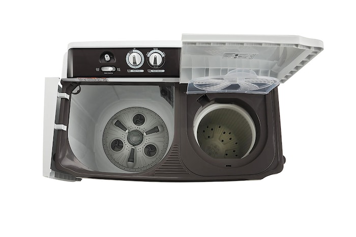 LG 10Kg Semi Automatic Washing Machine, Roller Jet Pulsator, Dark Grey, 5 Star, P1040RGAZ