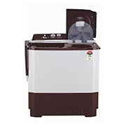 LG 10Kg Semi Automatic Top Load Washing Machine, Roller Jet Pulsator + Soak, Burgundy, P1050SRAZ