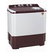 LG 10Kg Semi Automatic Top Load Washing Machine, Roller Jet Pulsator + Soak, Burgundy, P1050SRAZ