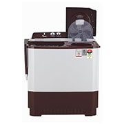 LG 10.5Kg Semi Automatic Top Load Washing Machine, Roller Jet Pulsator + Soak, Burgundy, P105ASRAZ