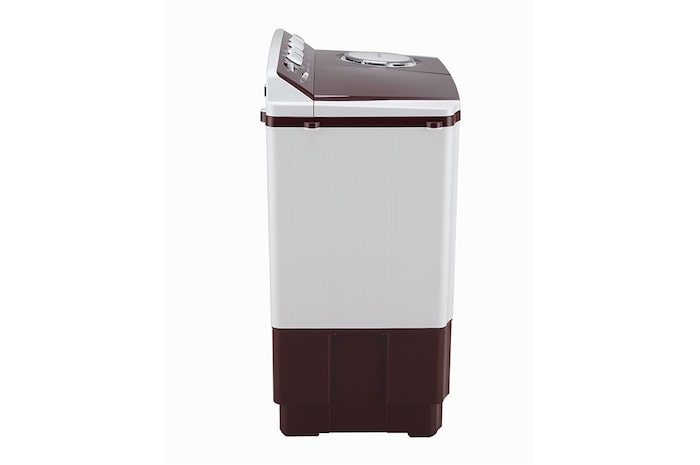 LG 10.5Kg Semi Automatic Washing Machine, Roller Jet Pulsator + Soak, Burgundy, 5 Star, P105ASRAZ