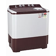 LG 10.5Kg Semi Automatic Top Load Washing Machine, Roller Jet Pulsator + Soak, Burgundy, P105ASRAZ