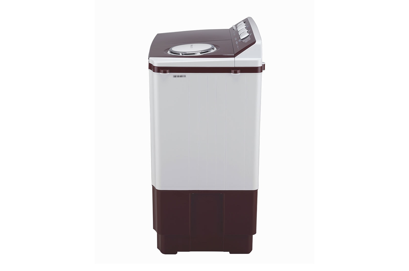 LG 10.5Kg Semi Automatic Top Load Washing Machine, Roller Jet Pulsator + Soak, Burgundy, P105ASRAZ
