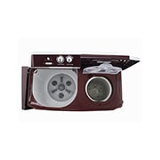 LG 10.5Kg Semi Automatic Top Load Washing Machine, Roller Jet Pulsator + Soak, Burgundy, P105ASRAZ