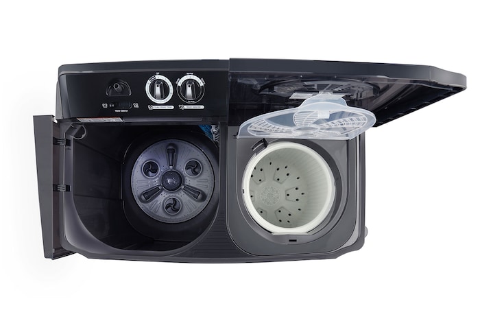 top view with door open