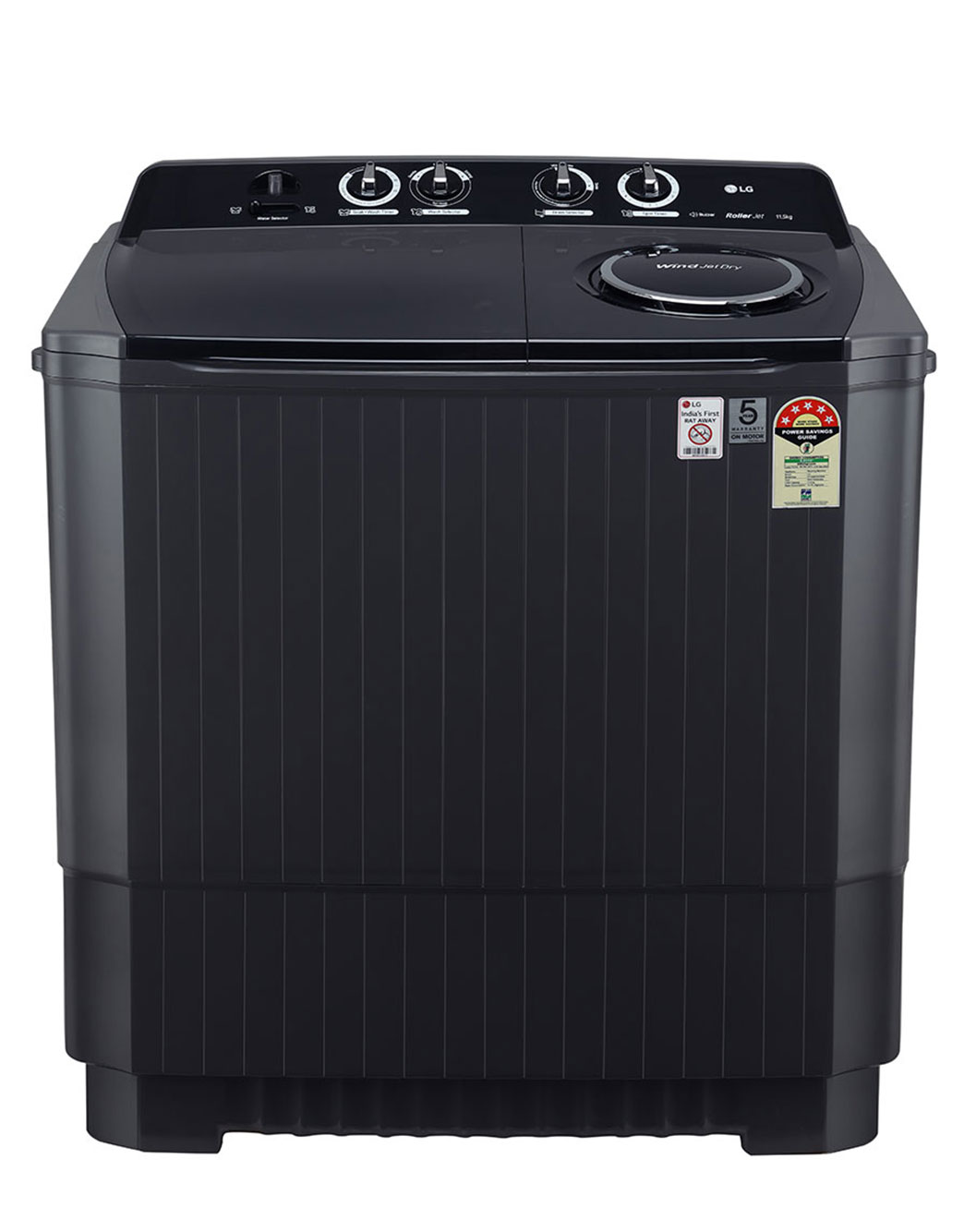 LG 11.5Kg Semi Automatic Top Load Washing Machine, Roller Jet Pulsator