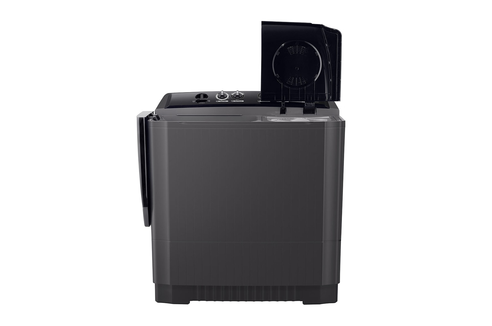 LG P1465SKAZ Semi Automatic Washing Machine Front View with Door Open