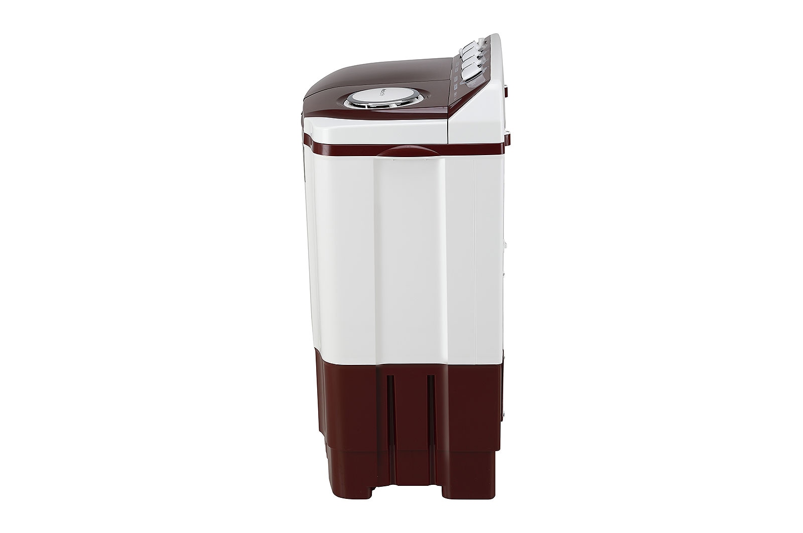 LG 7Kg Semi Automatic Top Load Washing Machine, Roller Jet Pulsator, Burgundy, P7010RRAZ