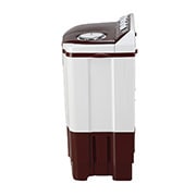 LG 7Kg Semi Automatic Top Load Washing Machine, Roller Jet Pulsator, Burgundy, P7010RRAZ