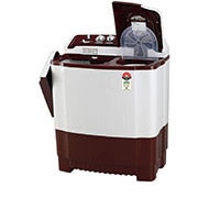 LG 7Kg Semi Automatic Top Load Washing Machine, Roller Jet Pulsator, Burgundy, P7010RRAZ