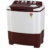 LG 7Kg Semi Automatic Top Load Washing Machine, Roller Jet Pulsator, Burgundy, P7010RRAZ