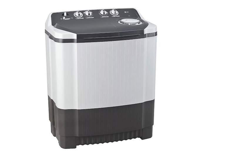 LG 7Kg Semi Automatic Washing Machine, Rat Away Technology, Wind Jet Dry, Dark Grey, 5 Star, P7020NGAZ