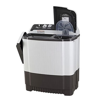 LG 7Kg Semi Automatic Washing Machine, Rat Away Technology, Wind Jet Dry, Dark Grey, 5 Star, P7020NGAZ